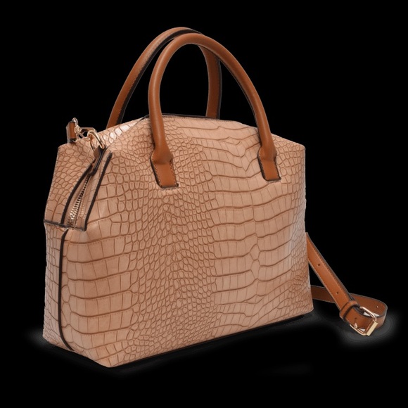 ADRIENNE VITTADINI | Croco Satchel Natural - Picture 10 of 16